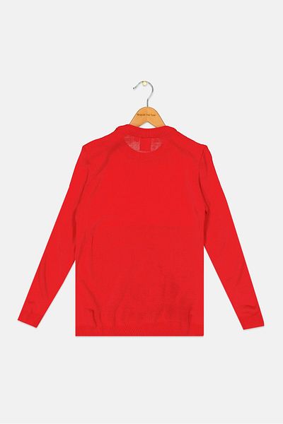 Liverpool Kids Boy Graphic Print Sweater, Red