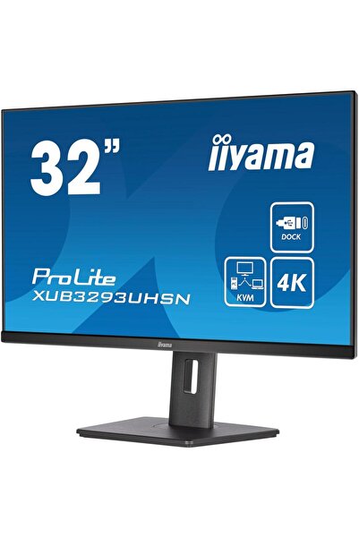 IIYAMA Monitor IPS LED IIYAMA ProLite 31.5" XUB3293UHSN-B5LED, UHD (3840 x 2160), HDMI, DisplayPort,4 ms