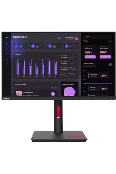 LENOVO Monitor IPS LED Lenovo ThinkVision 23,8" T24i-30, Full HD (1920 x 1080...