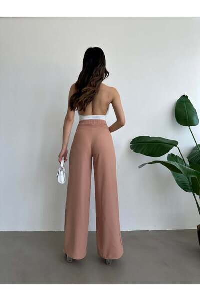 ADA MODA Flared Canvas Pants