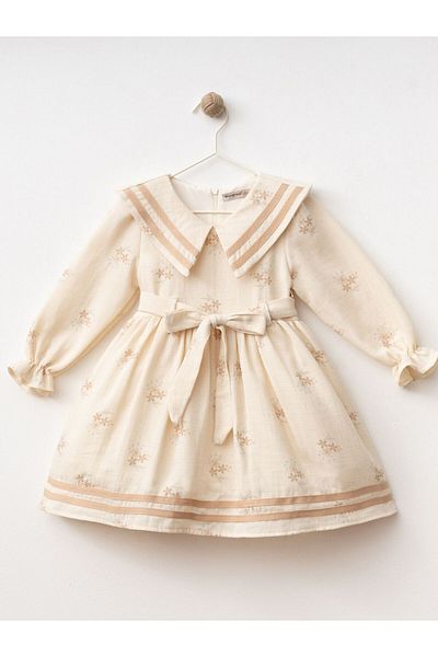 Cherrys Bebek Striped Muslin Dress