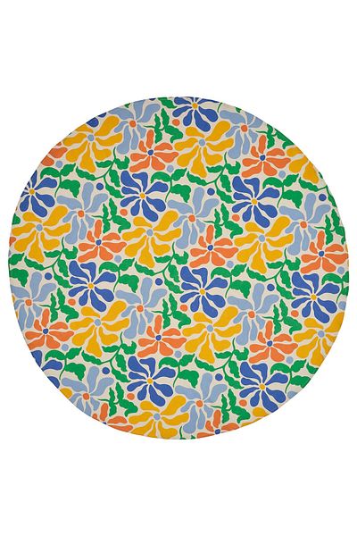 IKEA Pillerstarr Tablecloth, Multicolour Round, 150 Cm