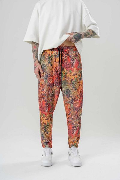 go gang own Ligya Step Waist Elastic Carrot Pants