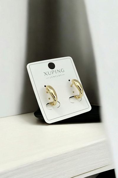 Çlk Accessories Xuping أقراط بيضاوية صغيرة لا تفقد اللون 35737