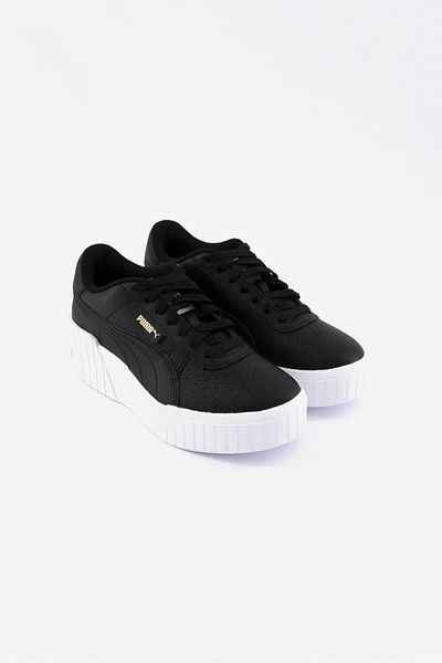 Puma Women Cali Wedge Casual Shoes, Black And White