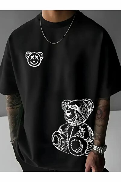 ship master Tricou casual cu grafic urs pentru bărbați - poliester moale
