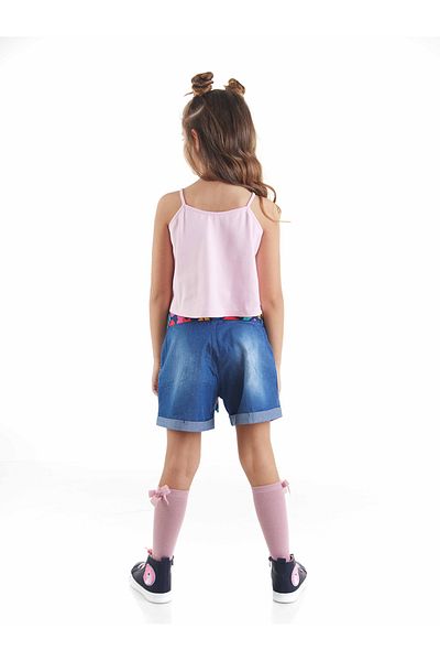 MSHB&G Flower Garden Mädchen-T-Shirt-Jeans-Shorts-Set