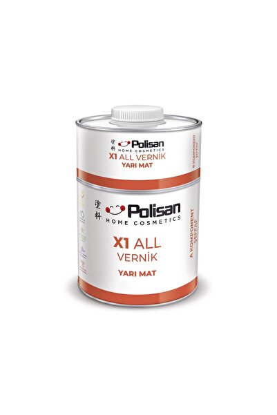 Polisan X1 All Vernik fayans-cam-plastik-ahşap-duvar Yarı Mat
