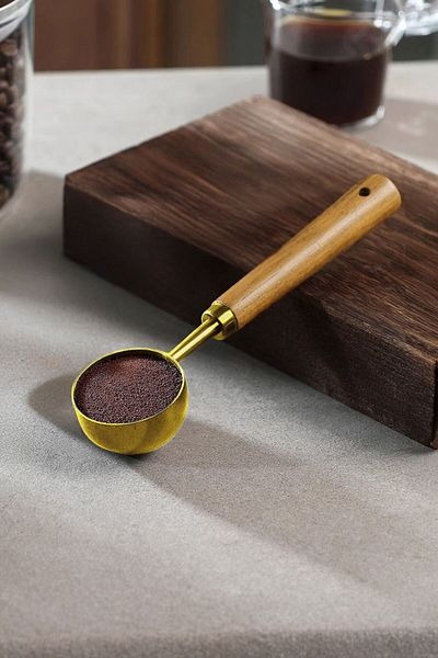 Chavin 2 Tbsp 30 ml Gold Steel Coffee Measuring Spoon Mt148Sr