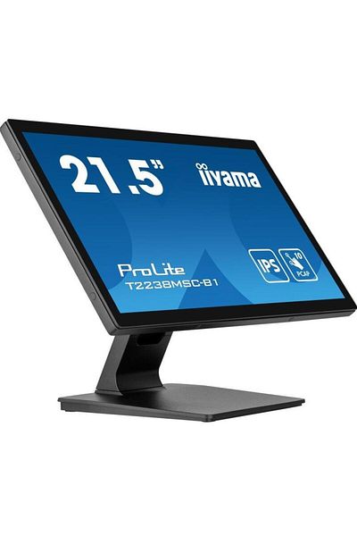 IIYAMA Monitor IPS LED IIYAMA 21.5" T2238MSC-B1, Full HD (1920 x 1080), HDMI, DisplayPort, Boxe