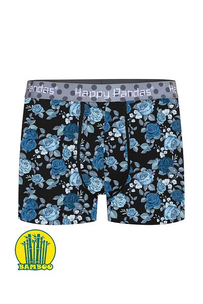 BRAINWEAR Men's Lycra Bamboo Digital Written Boxer - Creation of Happy Panda