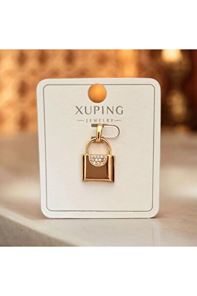 XUPING JEWELRY Melekcehobi Takı Xuping Marka Rose Kilit Kolye Ucu