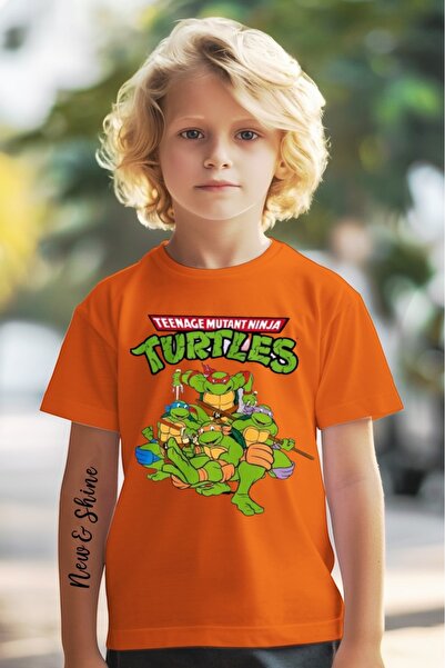 New Shine TRICOU PENTRU COPII CU IMPRIMEU NINJA TURTLES