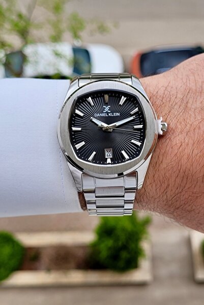 Daniel Klein Kadranı Siyah Kordonu Metalik Renk 2 Yıl Garantili 41 Mm Erkek K...