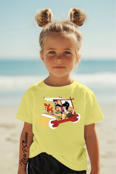 New Shine Dječja majica sa Flintstone printom, veće veličine