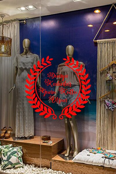 New Jargon Ramuri de măslini și mesajul Happy 8 March Women's Day autocolant ...