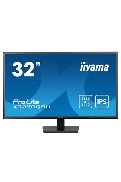 IIYAMA Monitor IPS LED Iiyama 31.5" X3270QSU-B1, QHD (2560 x 1440), HDMI, DisplayPort, 100 Hz, 3 ms (Negru)