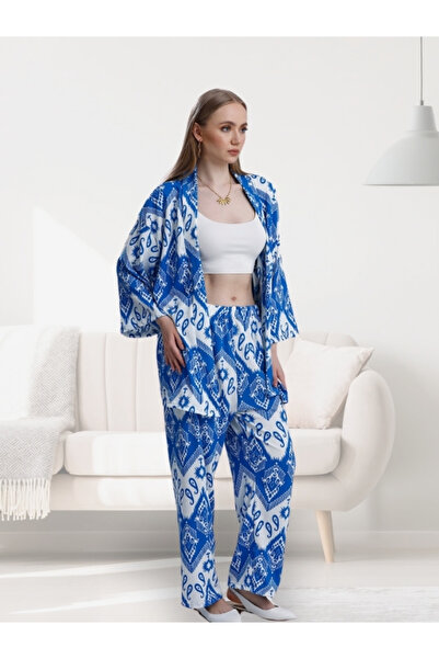 MOONBULL Γυναικείο Σετ Κιμονό με σχέδια