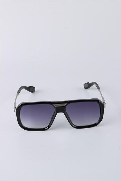La Viva Black Silver Uv400 Protection Men's Sunglasses G25Lv3320R03