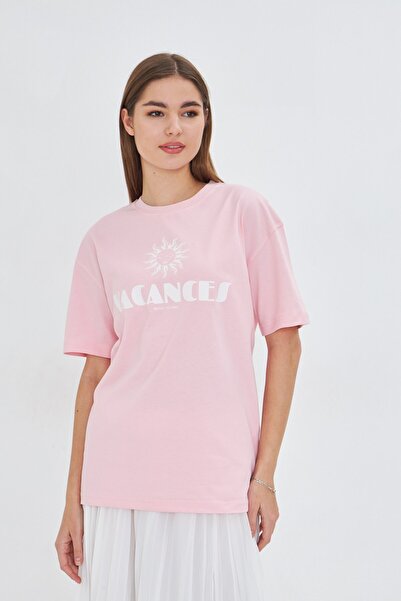 GIA - ART Vacanses Ženska udobna majica od 100% pamuka sa printom