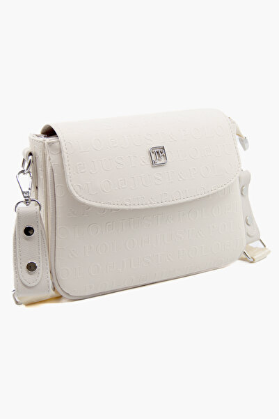 Just Polo Yeni Sezon Kolon Askılı 4 Bölmeli Krem Kadın Omuz Çantası 21x16cm P...