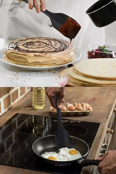 FORSEİ LUCA Set of 6 Silicone Spatulas, Heat Resistant, Fireproof & Non-Violent