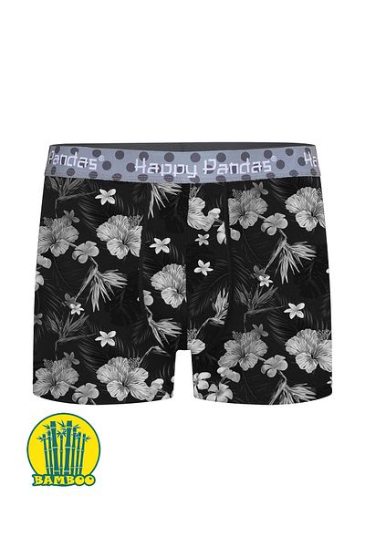BRAINWEAR Men's Lycra Bamboo Digital Written Boxer - Creation of Happy Panda