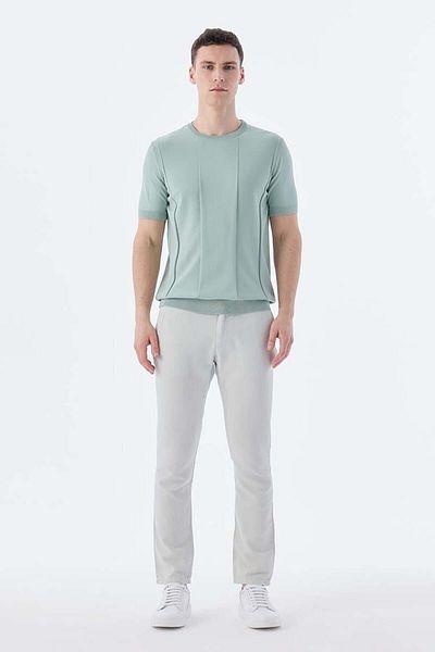Jakamen Πλεκτό μπλουζάκι Mint Slim Fit Crew Neck