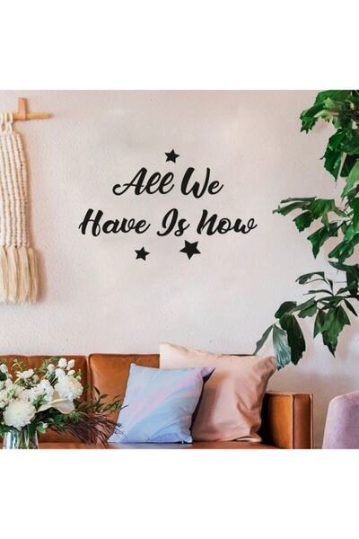 New Jargon Autocolant negru cu graffiti "All We Have Is Now" 60x37 cm