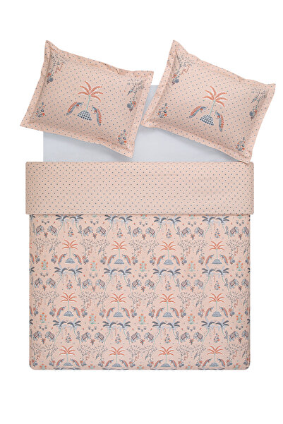 Puffy Tilda Double Duvet Cover Set - Salmon