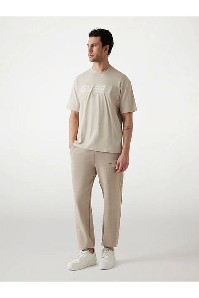 Guess Suron Cn T-shirt Ανδρικό μπλουζάκι μπεζ Z5rı10ı3z14-g9d0