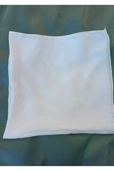MinaCarin White Chiffon Scarf