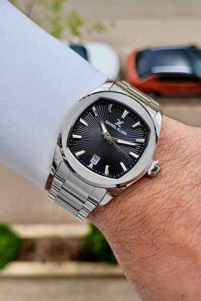 Daniel Klein Kadranı Siyah Kordonu Silver Renk 24 Ay Garantili 41 Mm Erkek Ko...