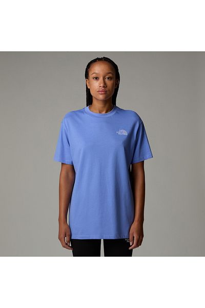 THE NORTH FACE Tricou supradimensionat albastru pentru femei - Tricou esențial (NF0A87NQ0YI1)