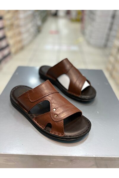 Hacıoğlu Ayakkabı Ανδρικές παντόφλες από φυσικό δέρμα