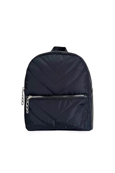 çantaevim Black Color Quilted Backpack