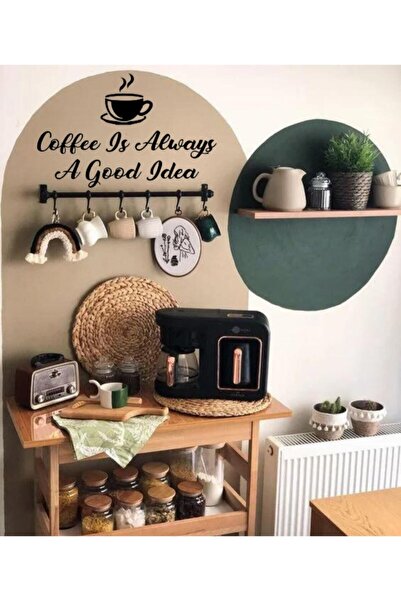 New Jargon ملصق حائط عليه عبارة "القهوة السوداء هي دائمًا فكرة جيدة" مقاس 60 ...