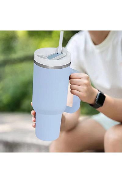 Generic Vacuum Tumbler with Straw, Tumbler with Handle and Lid, ReusableVacuum Tumbler
