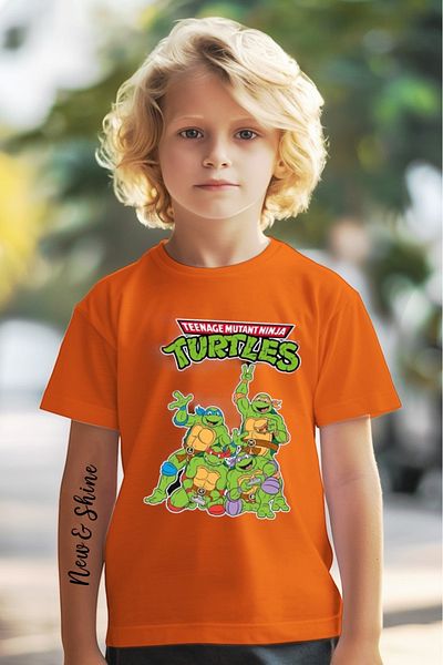 New Shine ΠΑΙΔΙΚΟ T-SHIRT NINJA TURTLES ΕΚΤΥΠΩΜΕΝΟ OVERSIZE