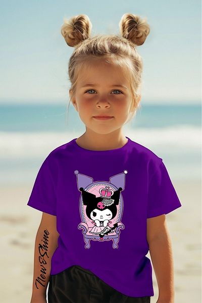 New Shine În căruciorul 6 și mai sus, 1 tricou este cadou pentru achiziții - Tricou pentru copii oversize imprimat Kuromi