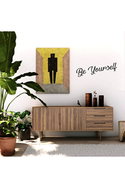 New Jargon Autocolant de perete cu text „Be Yourself” negru 60x13 cm