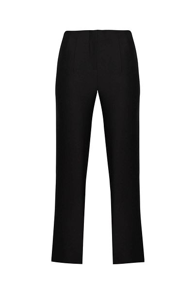 STELLA PULVIS Black Double Cuffed High Waist Trousers