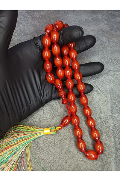 Mos Tespih Large Size High-End Moire Crimped Amber Rosary