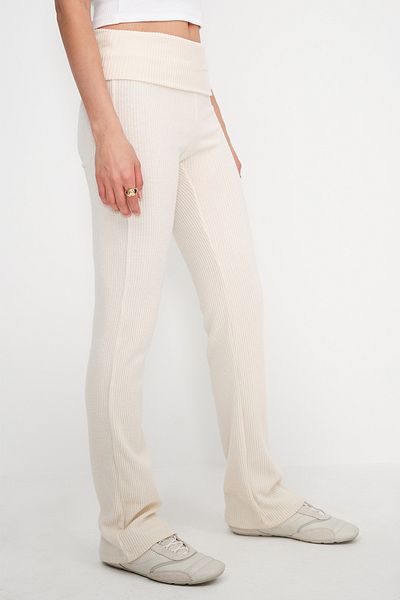 Addax Folded Waistband Knitwear Pants Pn114-E5