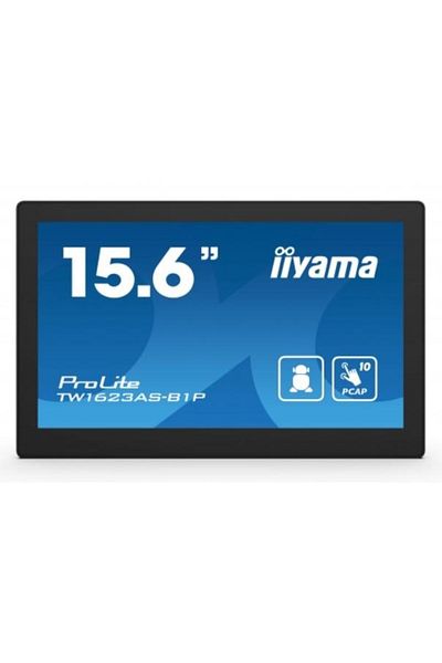 IIYAMA Monitor IPS LED Iiyama 15.6" TW1623AS-B1P, Full HD (1920 x 1080), HDMI, Touchscreen, Boxe (Negru)