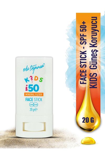 Eda Taşpınar SPF 50+ Sunscreen Face Stick with Mineral Filter for Children - EGY0035