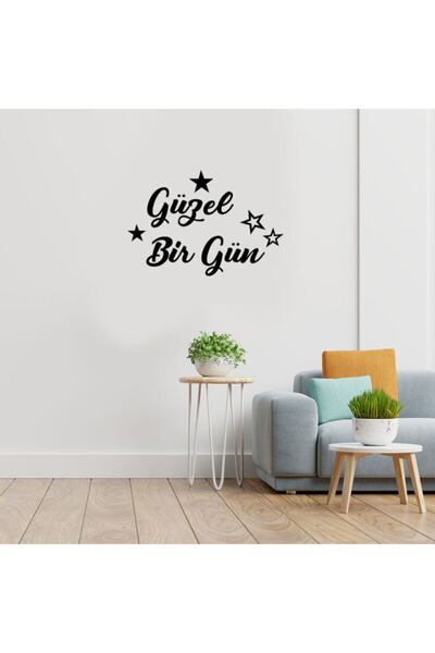 New Jargon Autocolant cu text „O zi frumoasă” scrisă de mână în negru 60x40cm