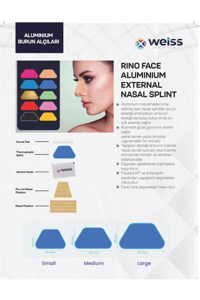 RINOface RİNO FACE ALUMİNYUM BURUN ATELİ-BEJ LARGE