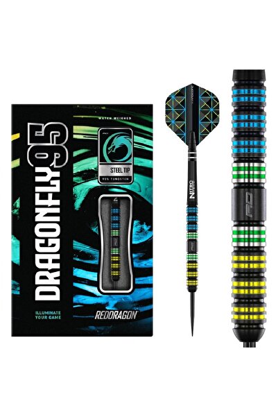 Red Dragon Dragonfly 95 Black Parallel % 95 Tungsten Çelik Uçlu Dart Oku