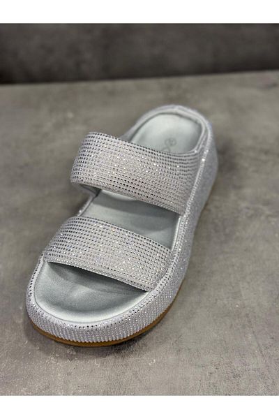 Guja Ultra Comfortable Slippers with Sole, Modern Stone Detail Slippers Suitable for Daily Use